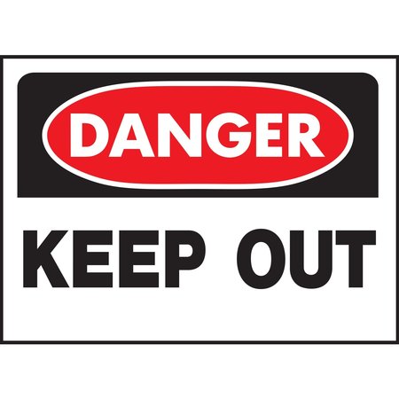 HY-KO Danger Keep Out Sign 10" x 14", 5PK, A00823 A00823